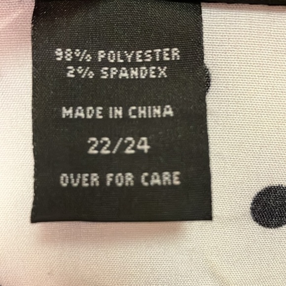 Ashley Stewart Dot Colorblock Long Sleeve Button Up Blouse Size 22/24 Worn Once! - Picture 6 of 8